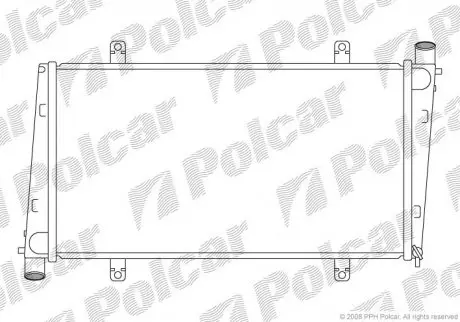 9040082 Радиаторы охлаждения POLCAR подбор по vin на Brocar