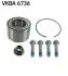VKBA6736 Підшипник кульковий d&gt;30 SKF підбір по vin на Brocar