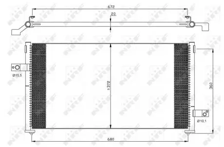 35877 Конденсатор, Кондиціонер NRF підбір по vin на Brocar