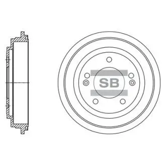SD1130 Шт. Гальмівний барабан Hi-Q (SANGSIN) підбір по vin на Brocar