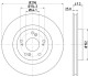 8DD355116101 Тормозной диск HELLA підбір по vin на Brocar