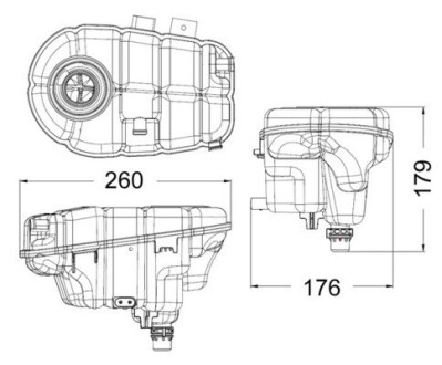 CRT60000S Бачок розширювальний MAHLE / KNECHT підбір по vin на Brocar