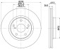 8DD355114281 Тормозной диск HELLA підбір по vin на Brocar