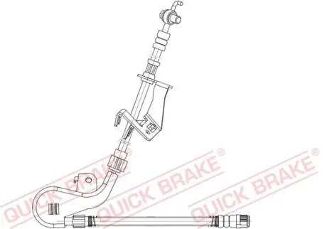58875X Гальмівний шланг QUICK BRAKE підбір по vin на Brocar