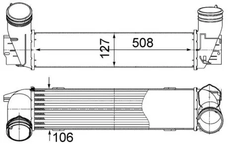 CI490000S INTERCOOLER BMW MAHLE / KNECHT підбір по vin на Brocar