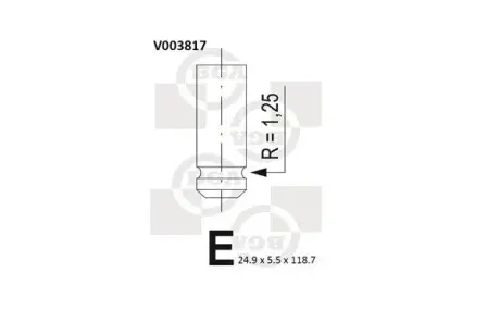 V003817 Клапан двигателя BGA подбор по vin на Brocar