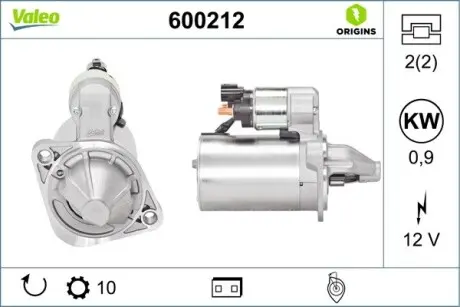 600212 Стартер VALEO подбор по vin на Brocar