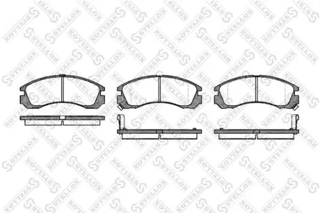 365002SX Гальмівні колодки дискові перед. Mitsubishi Challenger/L400/Lancer Evolution/Montero Sport/Outlander/Pajero STELLOX підбір по vin на Brocar