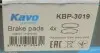 KBP3019 Колодки тормозные (передние) Hyundai Santa Fe/Trajet 00-12/Ssangyong Actyon/Kyron 05-/Rexton 02- KAVO підбір по vin на Brocar