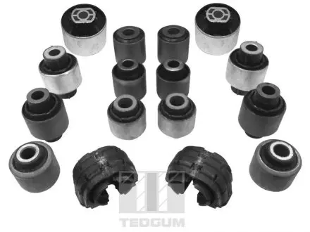 00728069 КОМПЛЕКТ ДЛЯ РЕМОНТА ИНК. VW T. PASSAT 1.4-2.0 05- (16 ВТУЛОК) TEDGUM підбір по vin на Brocar