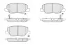 Колодки гальмівні (задні) Mitsubishi Outlander III/Mazda 6 12- (Akebono) KBP-5551
