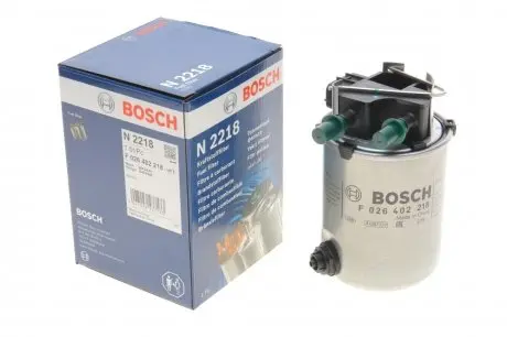 F026402218 Фильтр топливный Nissan Qashqai 1.6dCi 11- BOSCH подбор по vin на Brocar