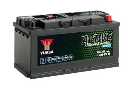 L36EFB AKUMULATOR 100AH/850A P+ YUASA LEISURE&MARINE EFB YUASA подбор по vin на Brocar