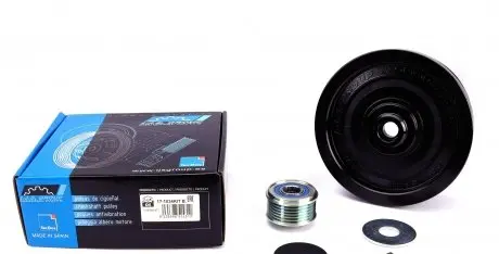 171034KITB Шків колінвалу + шків генератора BMW 1/3/5/X3 2.0D 02- (4PK+6PK) IJS GROUP підбір по vin на Brocar