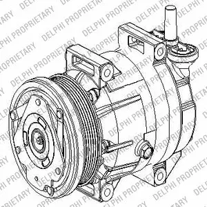 TSP0155953 Компресор кондиціонера DELPHI підбір по vin на Brocar