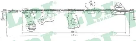 C0892B Трос, стояночная тормозная система LPR подбор по vin на Brocar
