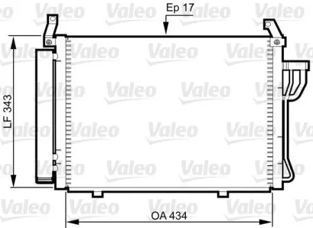 814354 Конденсатор, Кондиціонер VALEO підбір по vin на Brocar