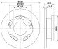 8DD355113811 Тормозной диск HELLA підбір по vin на Brocar