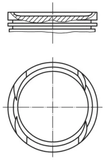 011PI00112000 Поршень MAHLE / KNECHT підбір по vin на Brocar