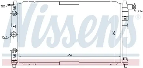 616591 Радиатор NISSENS подбор по vin на Brocar
