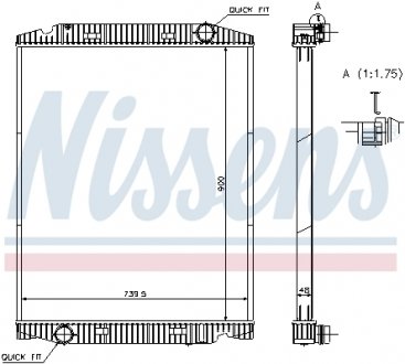 63331A Радіатор NISSENS підбір по vin на Brocar