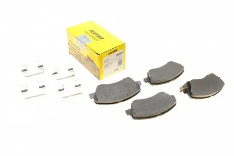 2222701 Колодки гальмівні (передні) Hyundai Bayon/i20/Kia Rio/Stonic 20-(Akebono) Q+ TEXTAR підбір по vin на Brocar