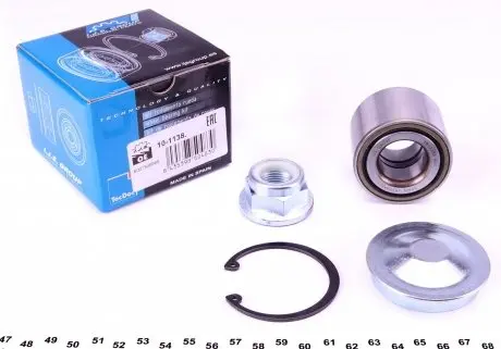 101138 Підшипник маточини (задньої) Renault Megane/Clio 01- (25x52x37)(к-кт) IJS GROUP підбір по vin на Brocar