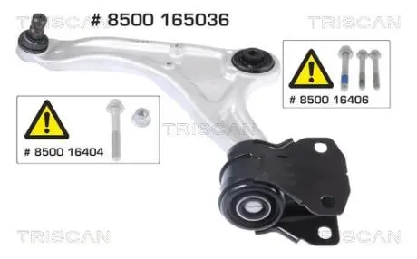 8500165036 Важіль підвіски, підвіска коліс TRISCAN підбір по vin на Brocar