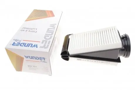 WH751 Фильтр воздушный MB C-class (W205/S205) 2.2CDI (OM651) 13- WUNDER FILTER подбор по vin на Brocar