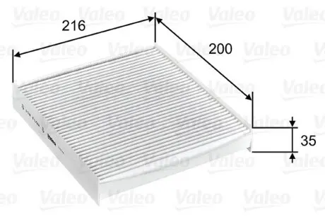715746 Фильтр салона VALEO подбор по vin на Brocar