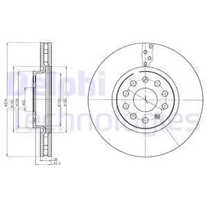 BG4330C Тормозные диски. DELPHI подбор по vin на Brocar