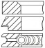 0826980000 Кольца поршневые на 1 цилиндр, комплект, стандарт GOETZE підбір по vin на Brocar