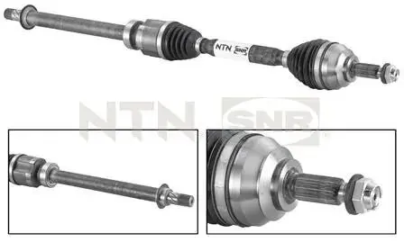 DK55063 Полуось приводная SNR NTN підбір по vin на Brocar