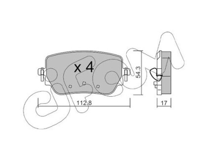 82211960 KLOCKI HAMULC. MERCEDES W177 A-KLASA 18- TYŁ CIFAM подбор по vin на Brocar