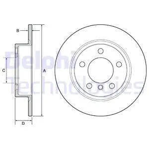 BG4561C Тормозной диск DELPHI подбор по vin на Brocar