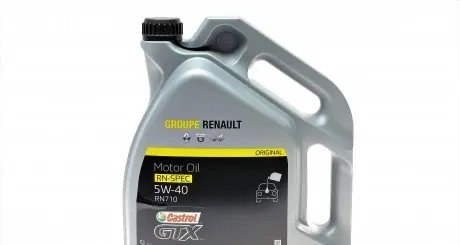 7711658111 Масло 5W40 Castrol GTX RN (5L) (RN 0710) RENAULT підбір по vin на Brocar