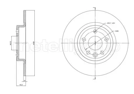 8001864C TARCZA HAMULC. LANDROVER DISCOVERY 14- TYŁ CIFAM подбор по vin на Brocar