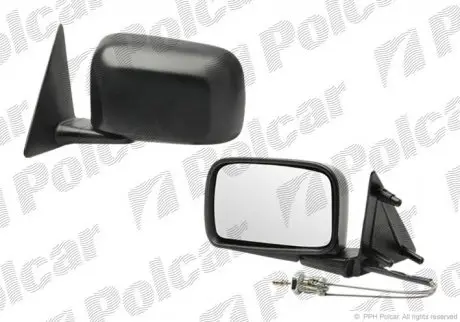 9534512M Левое наружное зеркало VW GOLF/JETTA 88-91 POLCAR подбор по vin на Brocar