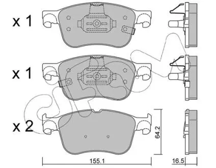 82212050 KLOCKI HAMULC. FORD FOCUS IV 18- PRZÓD CIFAM підбір по vin на Brocar