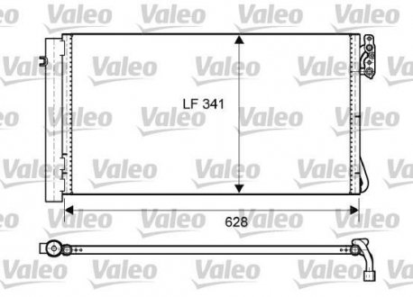 814012 Радиатор кондиционера BMW 3 (E90/E91)/X1 (E84)/1.6-3.0D 04-16 (N47/N57/N55) VALEO підбір по vin на Brocar