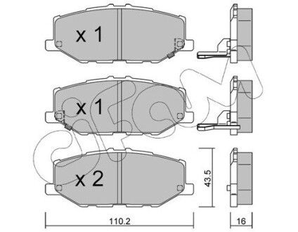 82212150 KLOCKI HAMULC. SUZUKI JIMNY 18- PRZÓD CIFAM підбір по vin на Brocar