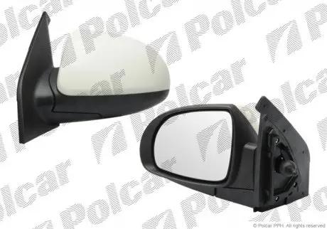 4107512M Дзеркало зовнішнє лівий POLCAR підбір по vin на Brocar