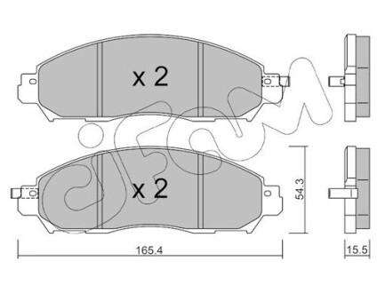 82210811 KLOCKI HAMULC. NISSAN LEAF 17- PRZÓD CIFAM підбір по vin на Brocar