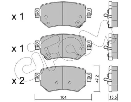 82211590 KLOCKI HAMULC. MAZDA 6 KOMBI 13- TYŁ CIFAM підбір по vin на Brocar