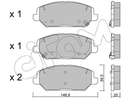 82211630 KLOCKI HAMULC. HYUNDAI I30 16- PRZÓD CIFAM підбір по vin на Brocar