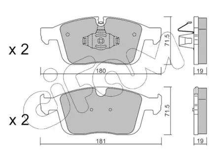 82211880 KLOCKI HAMULC. VOLVO XC60 15- PRZÓD CIFAM подбор по vin на Brocar