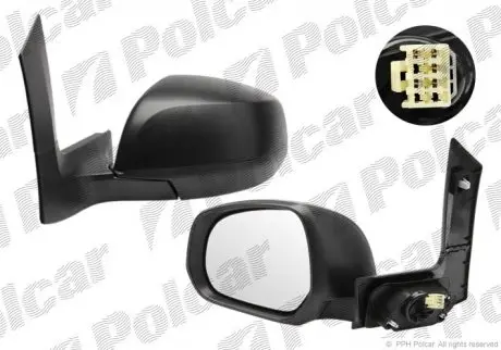 5506514M Дзеркало зовнішнє лівий POLCAR підбір по vin на Brocar