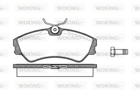 P283300 Колодки гальмівні дискові, комплект WOKING підбір по vin на Brocar