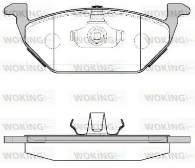 P733300 Колодки гальмівні дискові, комплект WOKING підбір по vin на Brocar