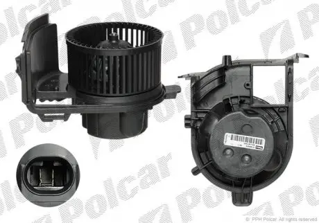 6016NU4X Вентилятор обогрева RENAULT CLIO II POLCAR подбор по vin на Brocar